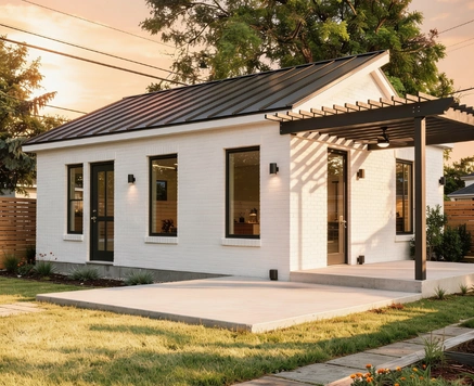 Detached ADU construction project for a residential property in Dallas, Texas